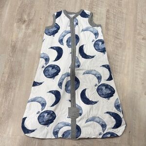 Dreamy Night Sky Sleep Sack - Blue and Gray